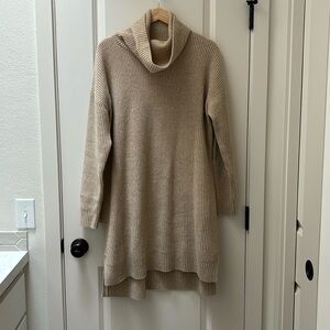 Madewell light brown sweater dress